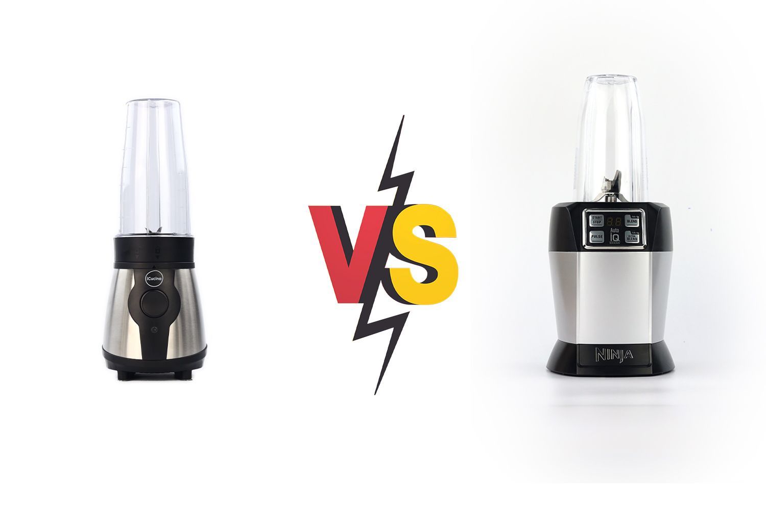  iCucina Portable Bullet vs Ninja Nutri Auto-iQ