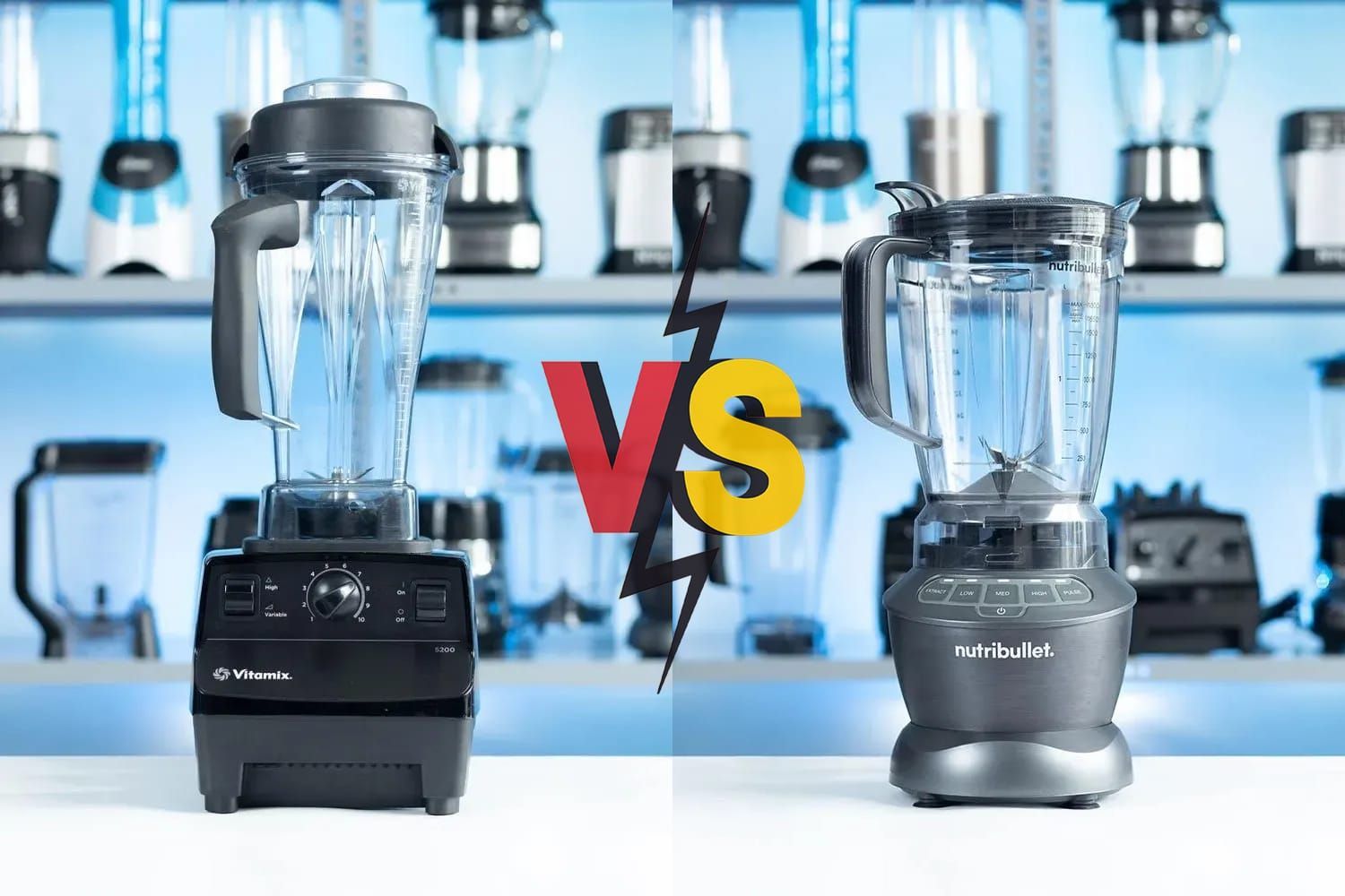 Vitamix 5200 Blender vs NutriBullet Blender Combo 1200 Watt (ZNBF30500Z)