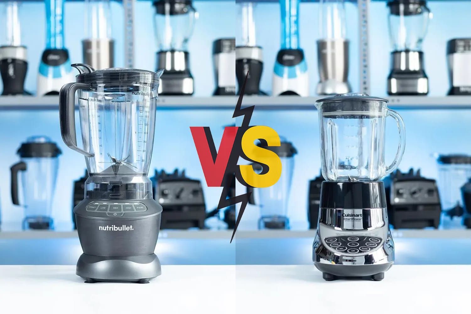 NutriBullet Blender Combo 1200 Watt (ZNBF30500Z) vs Cuisinart SmartPower Blender