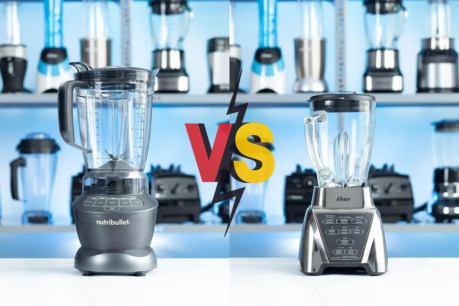 NutriBullet Blender Combo 1200 Watt ZNBF30500Z vs Oster Pro 1200 Blender Equal Power Different Performances