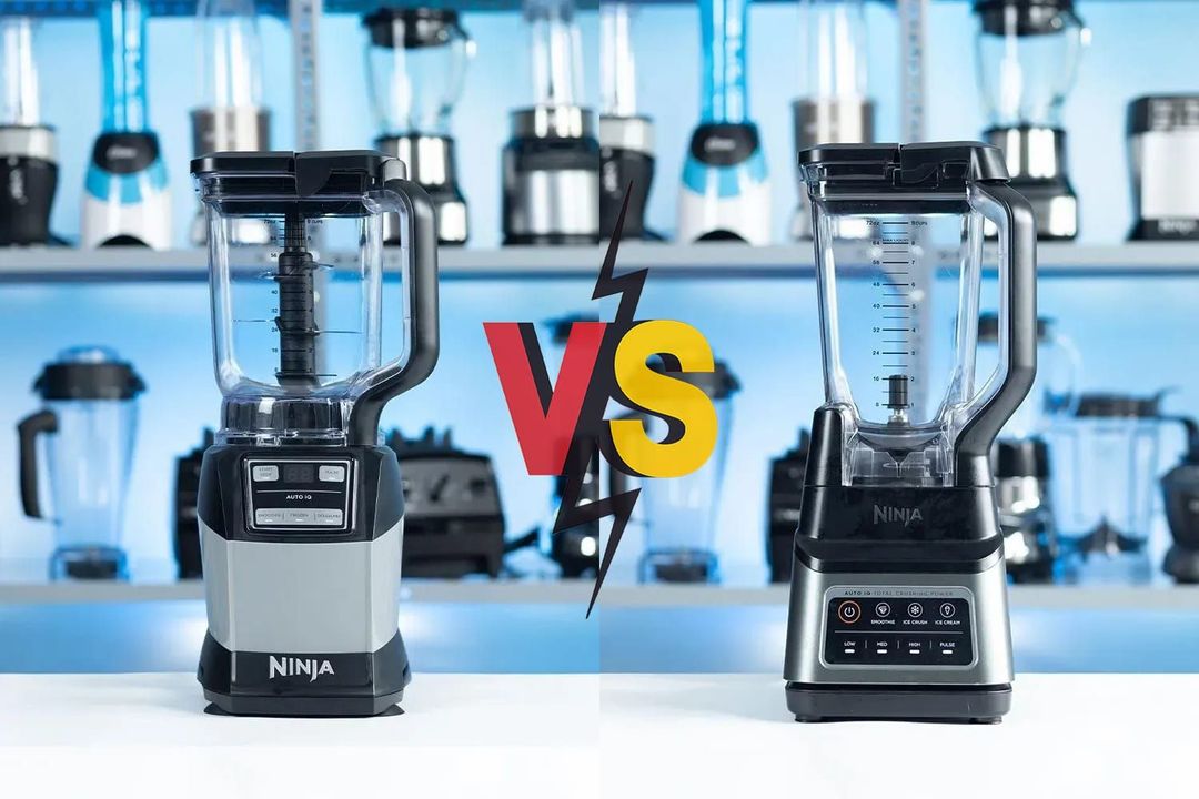 Ninja Compact Kitchen System Blender (AMZ493BRN) vs Ninja Professional ...