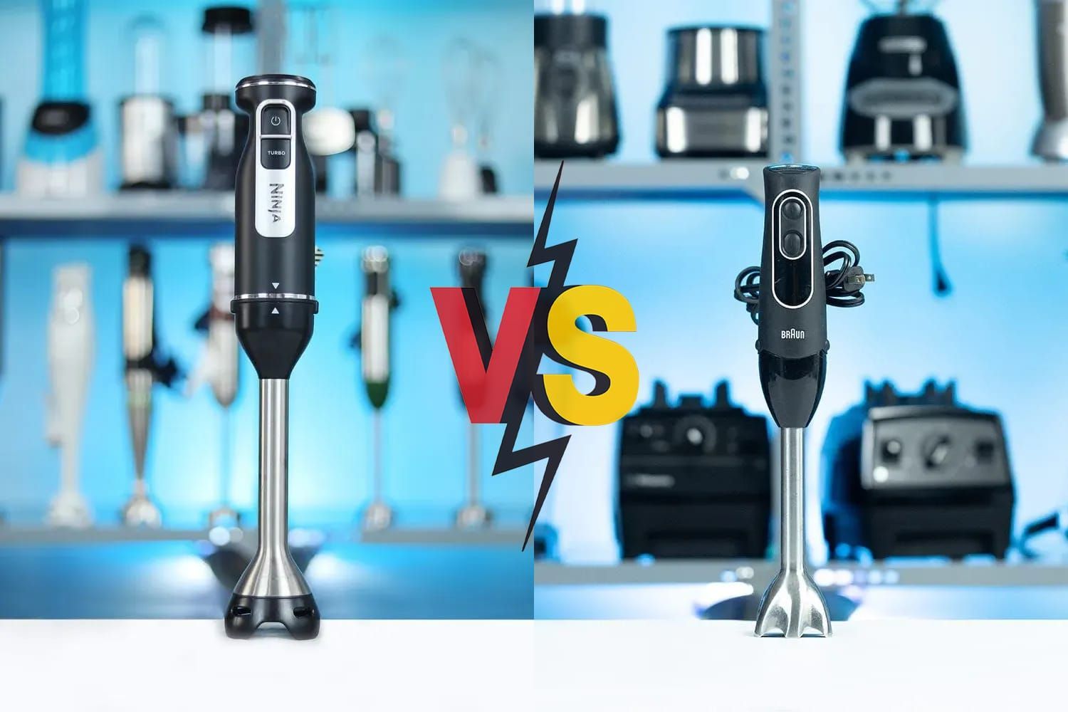 Ninja Foodi Power Mixer System Blender vs Braun MultiQuick 5