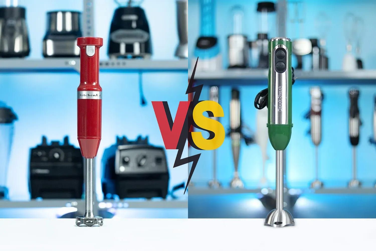 KitchenAid Cordless vs Peach Street Powerful Immersion Blender