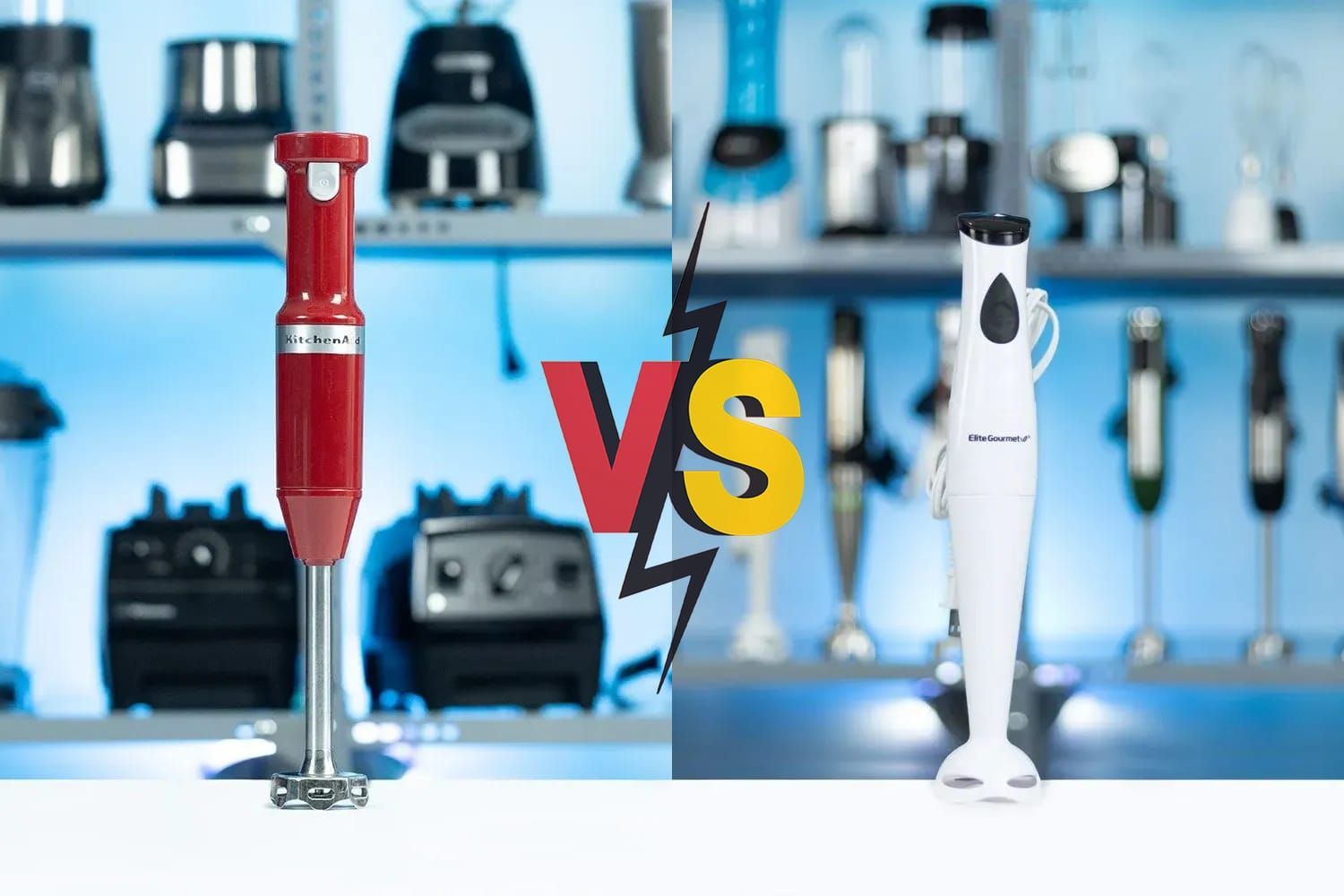 KitchenAid Cordless vs Elite Gourmet Immersion Blender