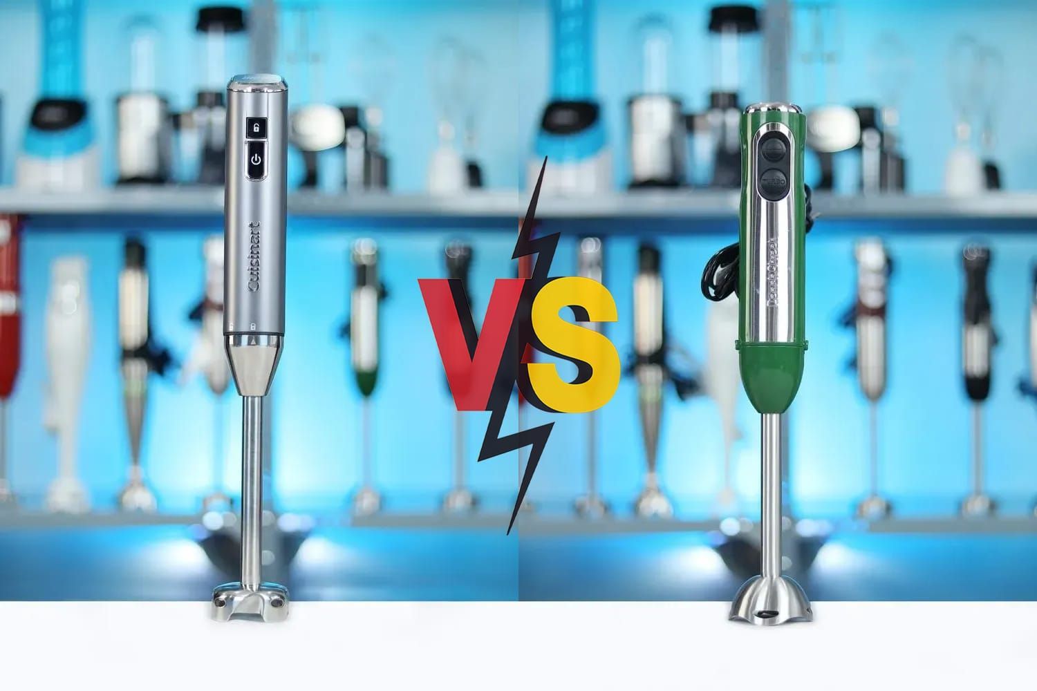 Cuisinart Evolutionx Cordless Hand Blender vs Peach Street Powerful Immersion Blender