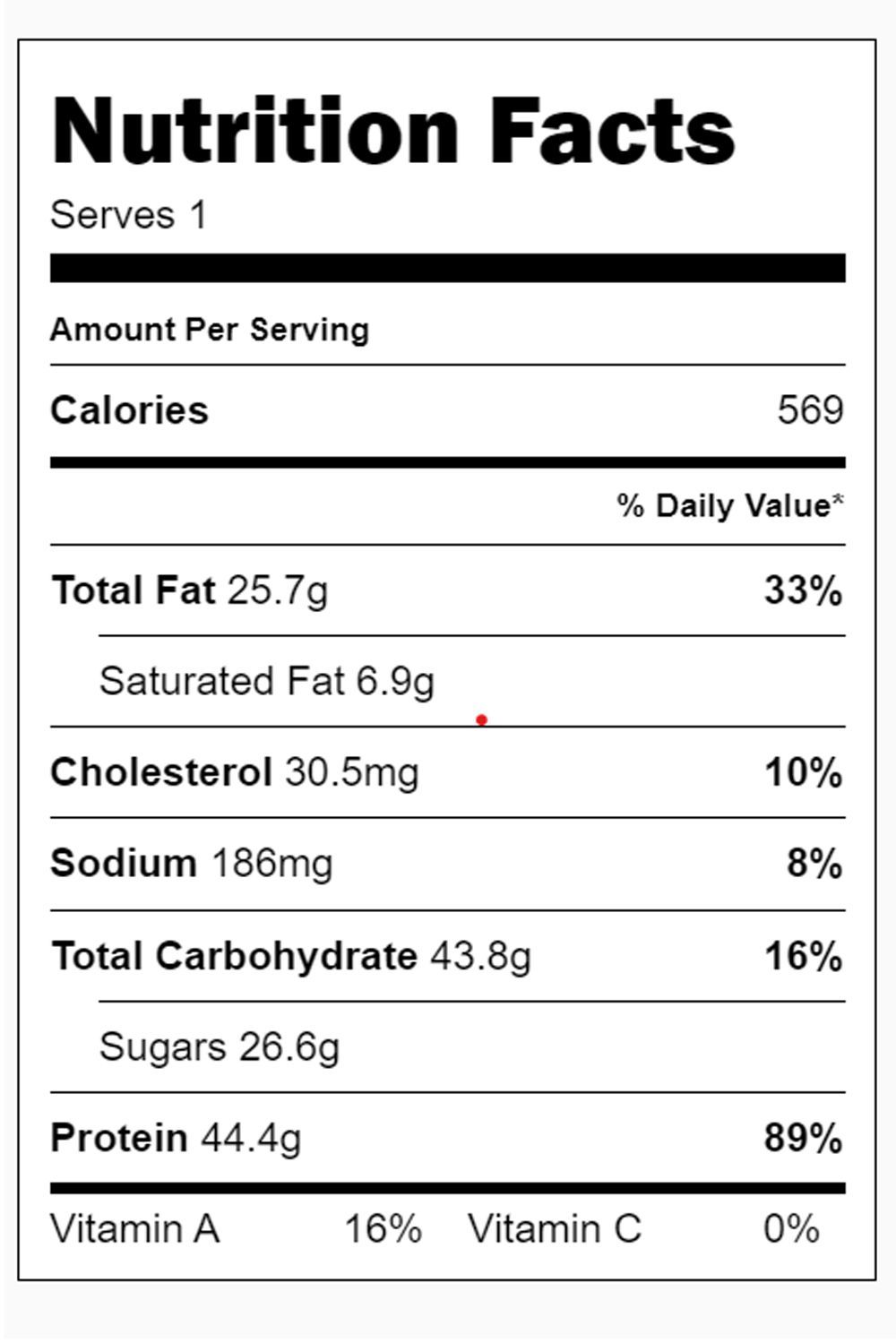 Protein Shake Nutrition