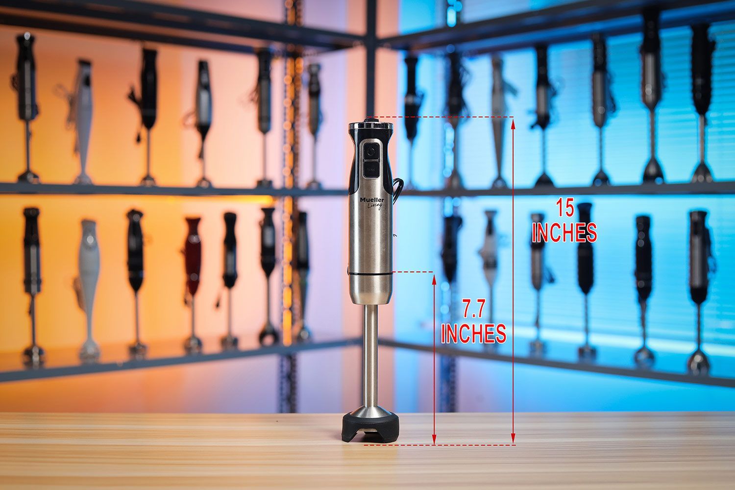 A closer look at the Mueller’s full height.