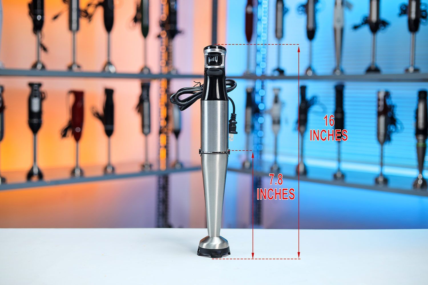 Turelar Immersion Blender Dimensions