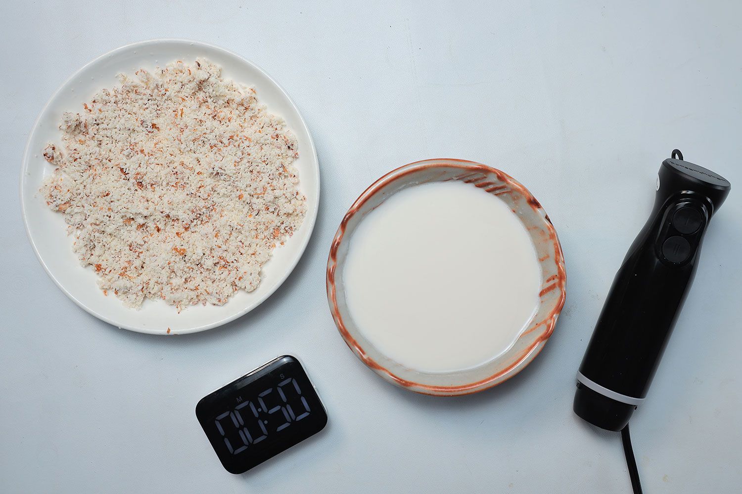 Bonsenkitchen Immersion Blender Almond Milk 1