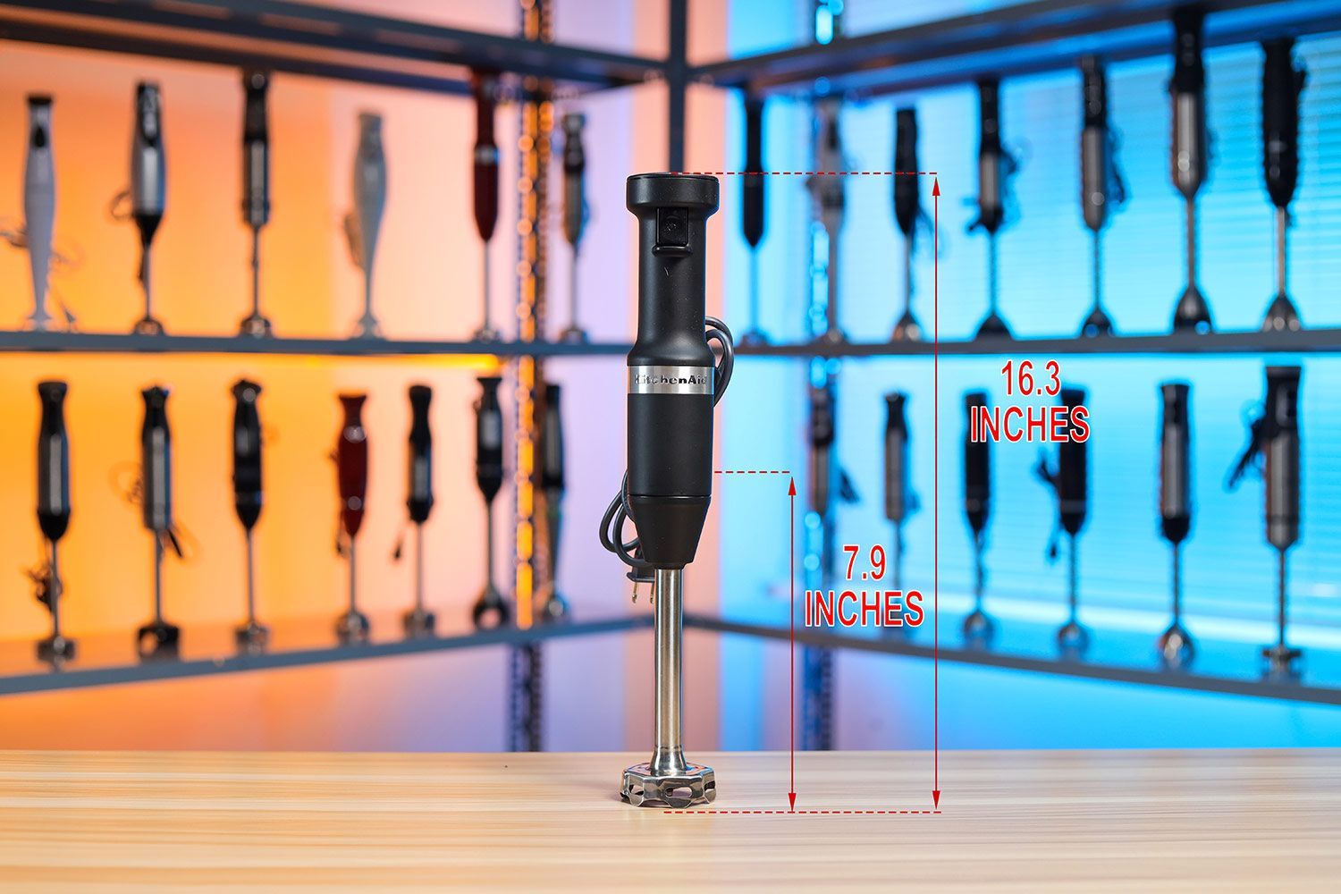 KitchenAid Variable Speed Corded Hand Blender Dimensions