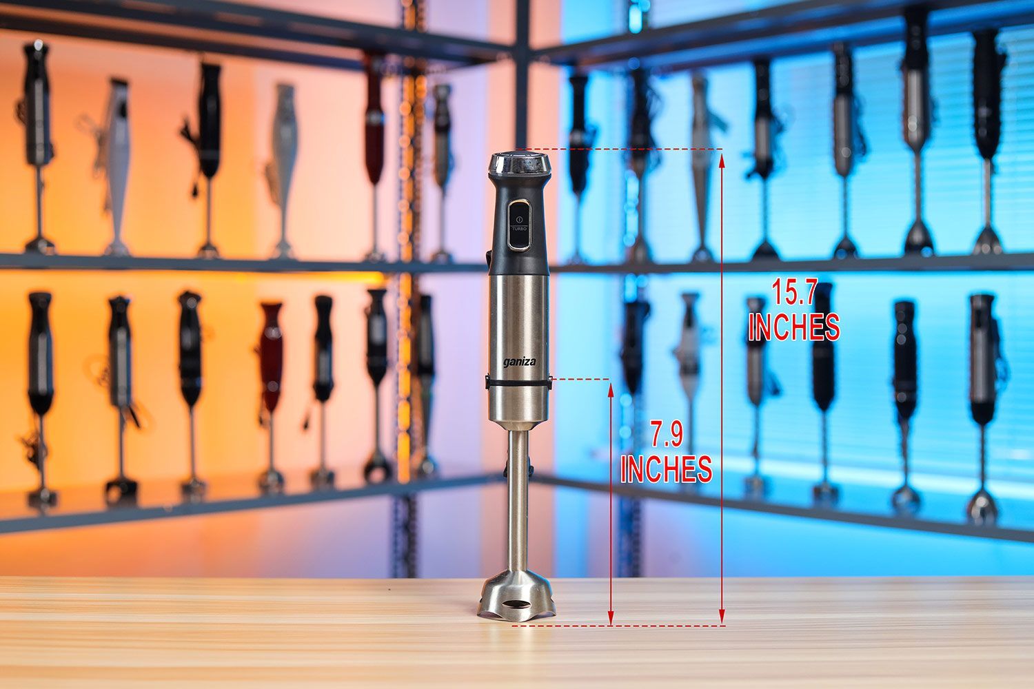 Ganiza 5 in 1 Immersion Blender Dimensions