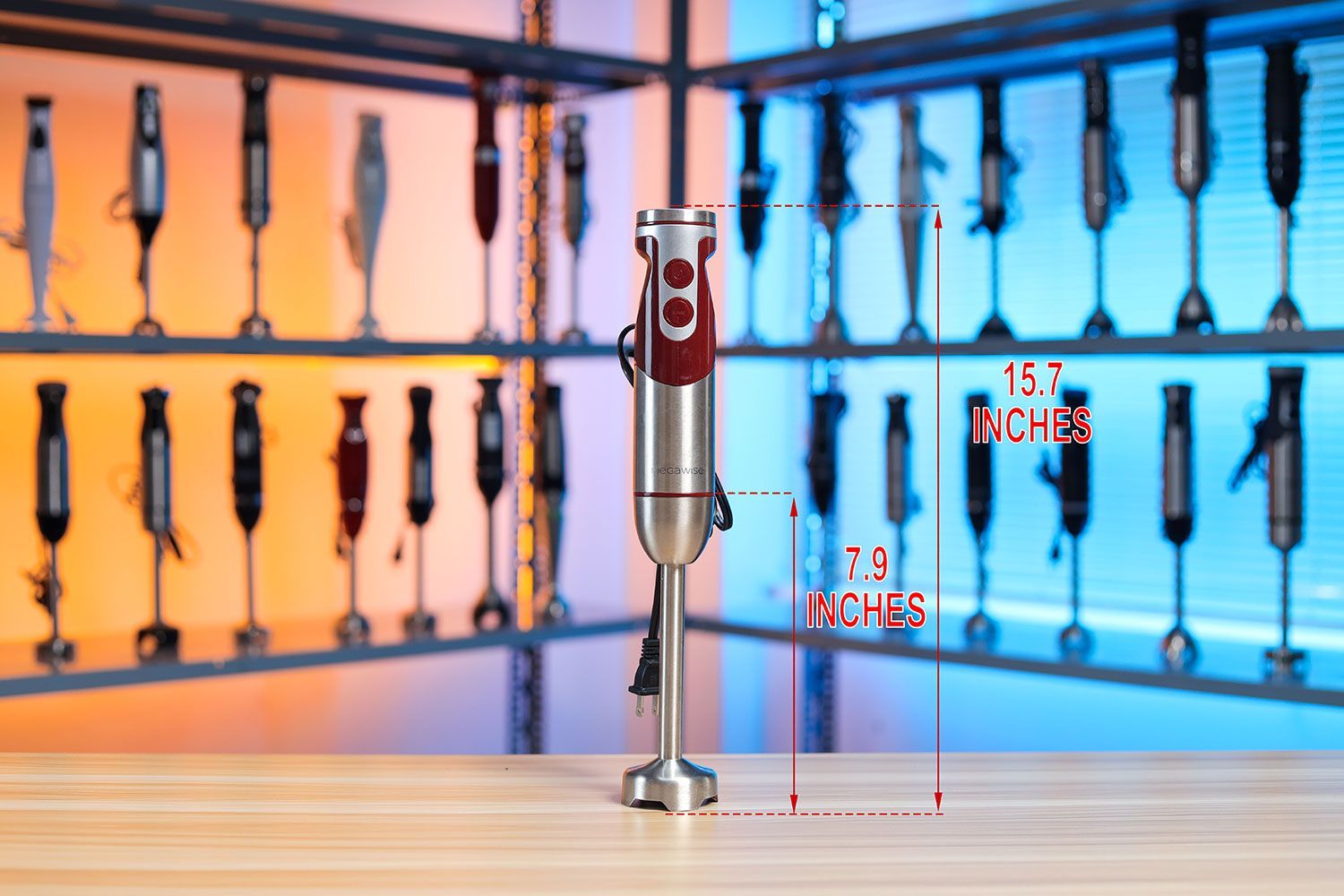 MegaWise Pro Immersion Blender Dimensions