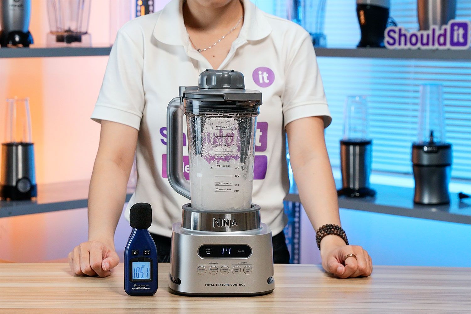 Ninja TWISTi High-Speed Blender operating noise level