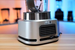 Back view of the Ninja TWISTi blender base with ventilation and power cord visible.