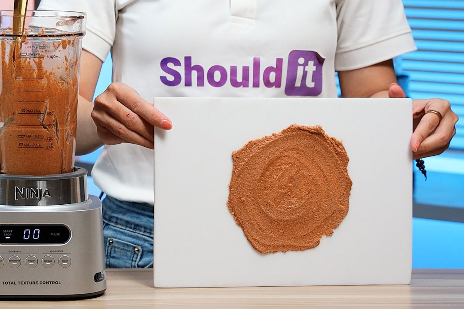 The Ninja SS151 TWISTi Blender Almond Butter Test Result