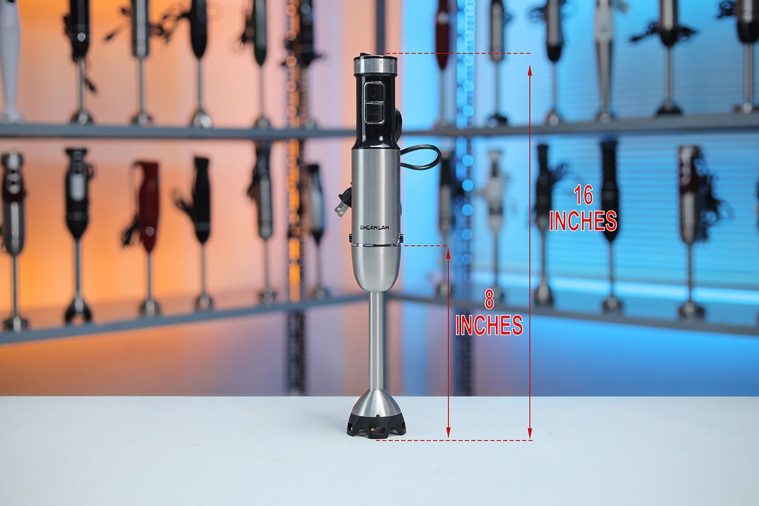SHEANLAH 25 Speed Immersion Blender Dimensions