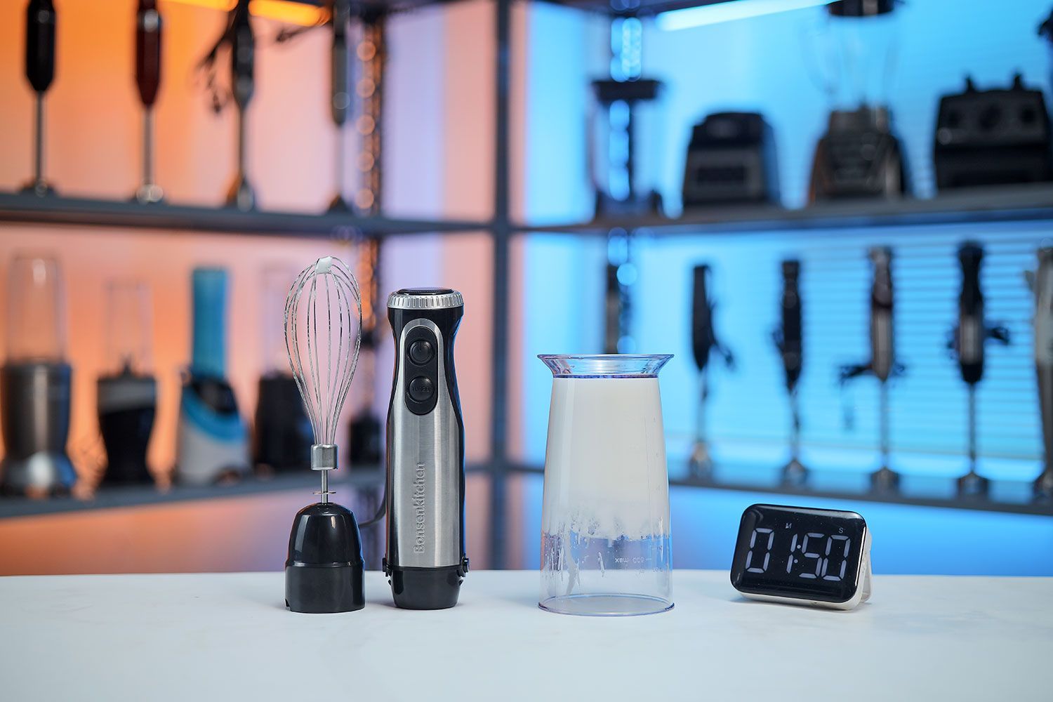 Bonsenkitchen 4 in 1 Immersion Blender Whipped Egg Whites