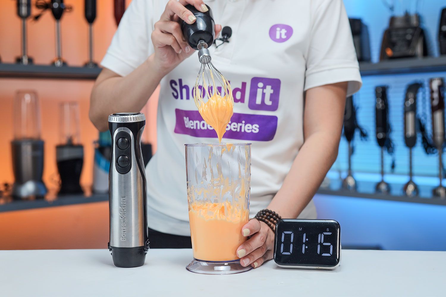 Bonsenkitchen 4 in 1 Immersion Blender Mayonnaise 2