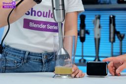 SHEANLAH 25 Speed Immersion Blender Whipped Egg Whites Test Result