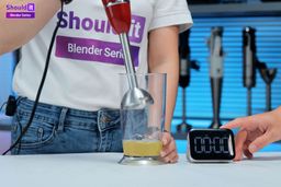 Ovente HS560R Immersion Blender Whipped Egg Whites Test Result