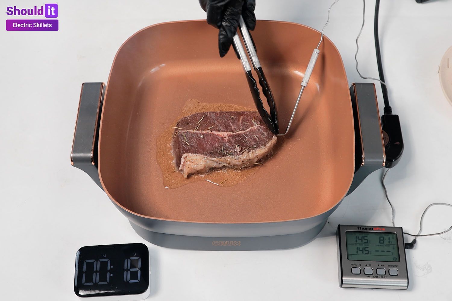 Crux Extra Deep 14620 Electric Skillet Review - Shouldit Electric