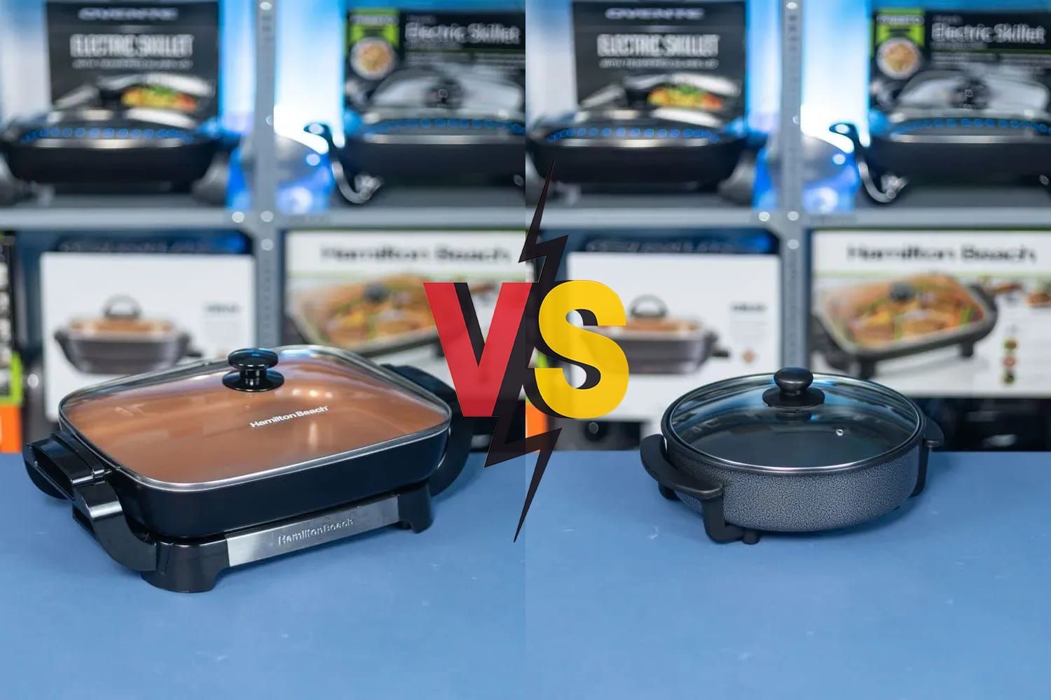 Hamilton Beach Electric Skillet 38529K vs OVENTE Electric Skillet SK11112B