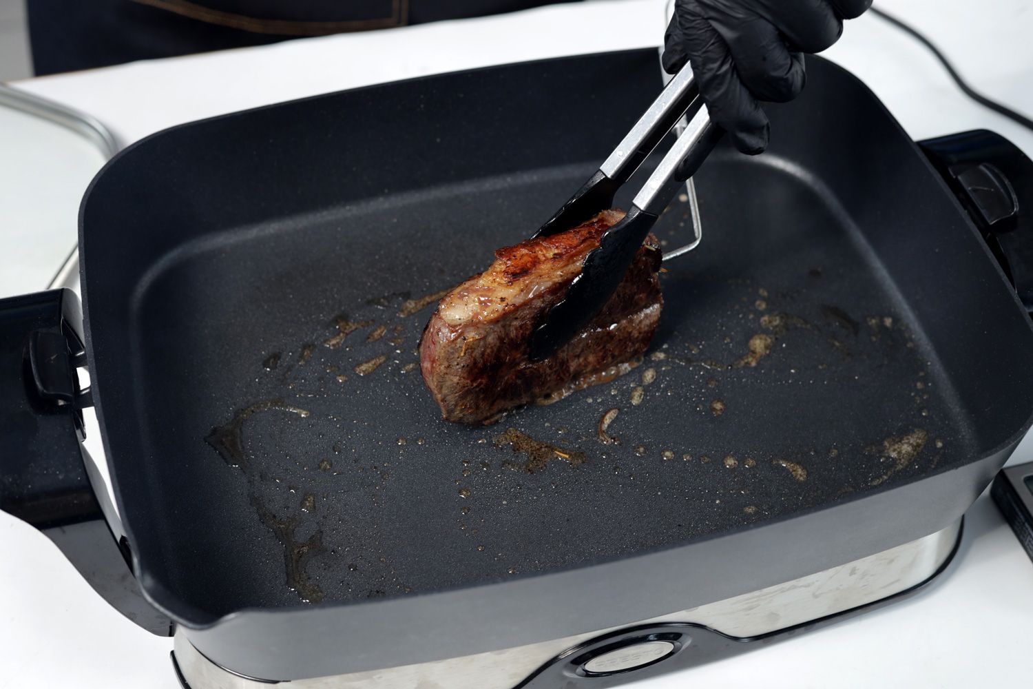 Presto Foldaway Electric Skillet 06857 Steaks Test Result