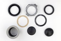 Support ring, mounting ring, cushion mount, fiber gasket, rubber gasket, sink flange, stopper, removable sink splash guard.