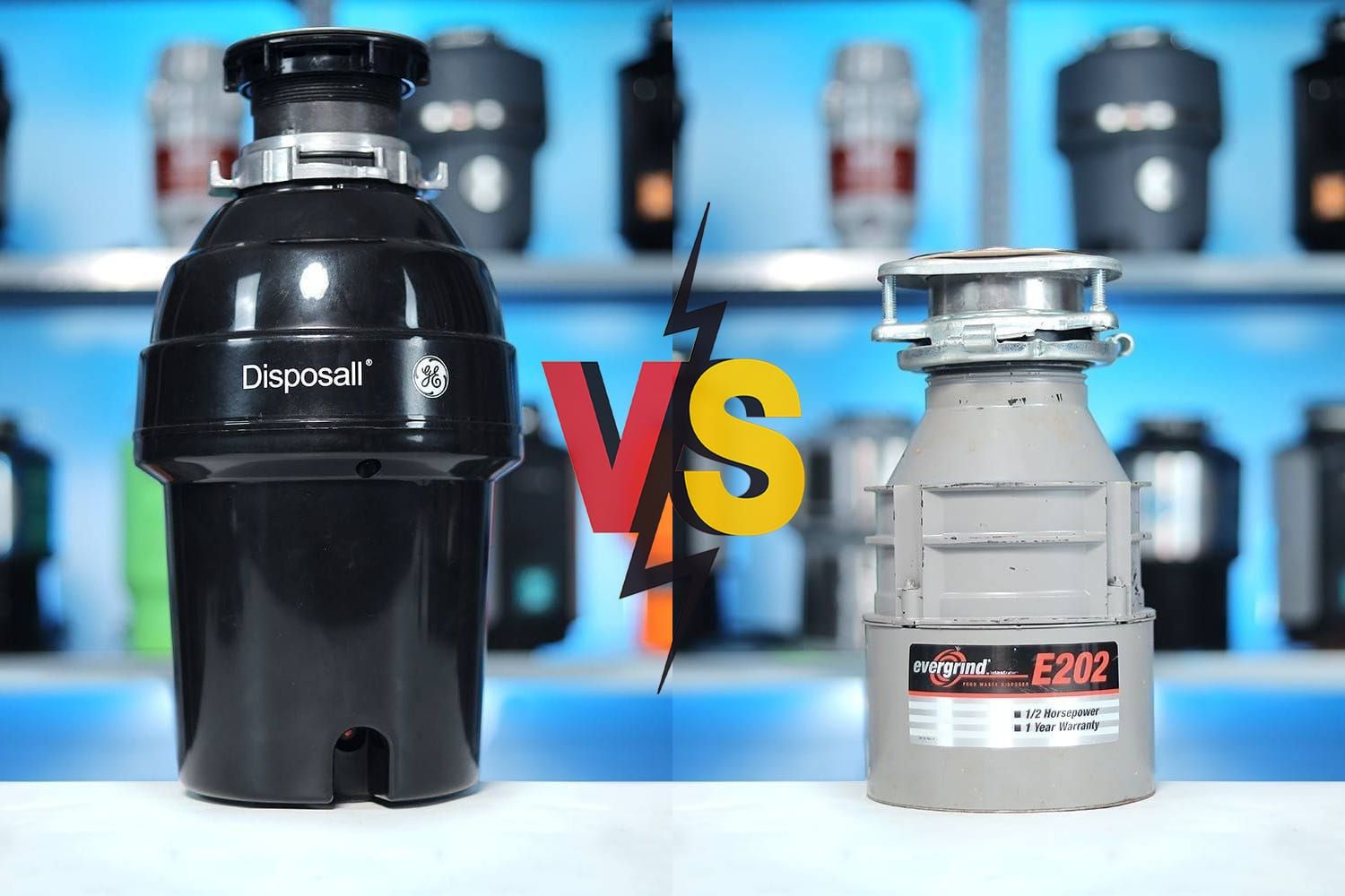 GE GFC1020N 1 HP vs Evergrind E202 1/2 HP Garbage Disposal