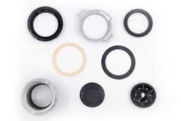 Support ring, mounting ring, cushion mount, fiber gasket, rubber gasket, engraved sink flange, stopper, and splash guard.