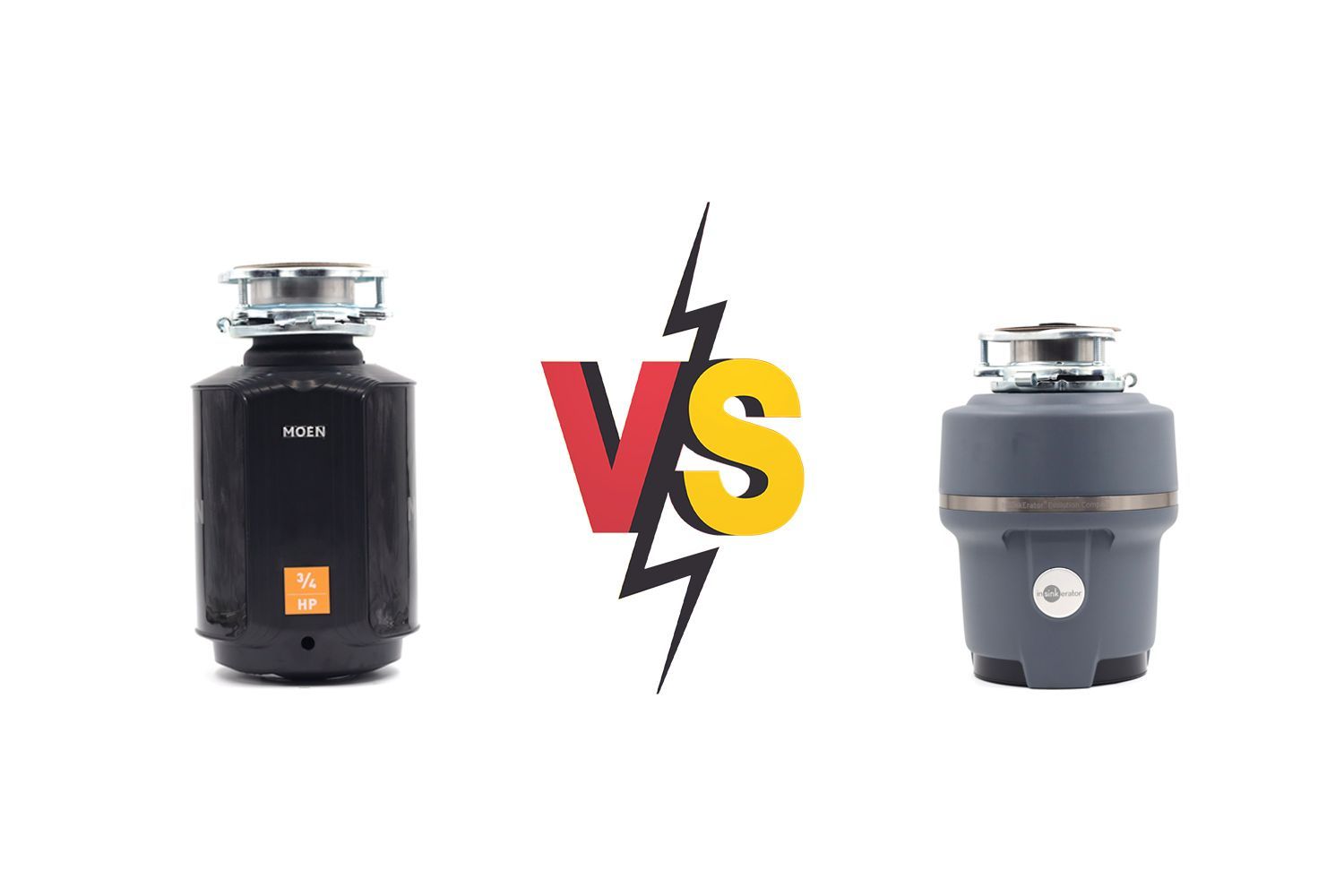 Moen GXS75C Host Series 3/4 HP vs InSinkErator Evolution Compact 3/4 HP Garbage Disposal