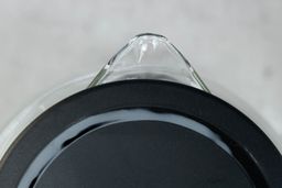 The glass V-shaped spout of the Comfee Glass Electric Kettle (CEKG003).