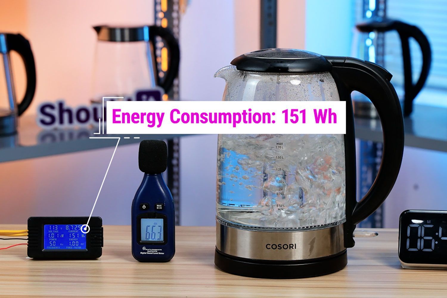 Cosori Glass GK172-CO Electric Kettle Energy Consumption