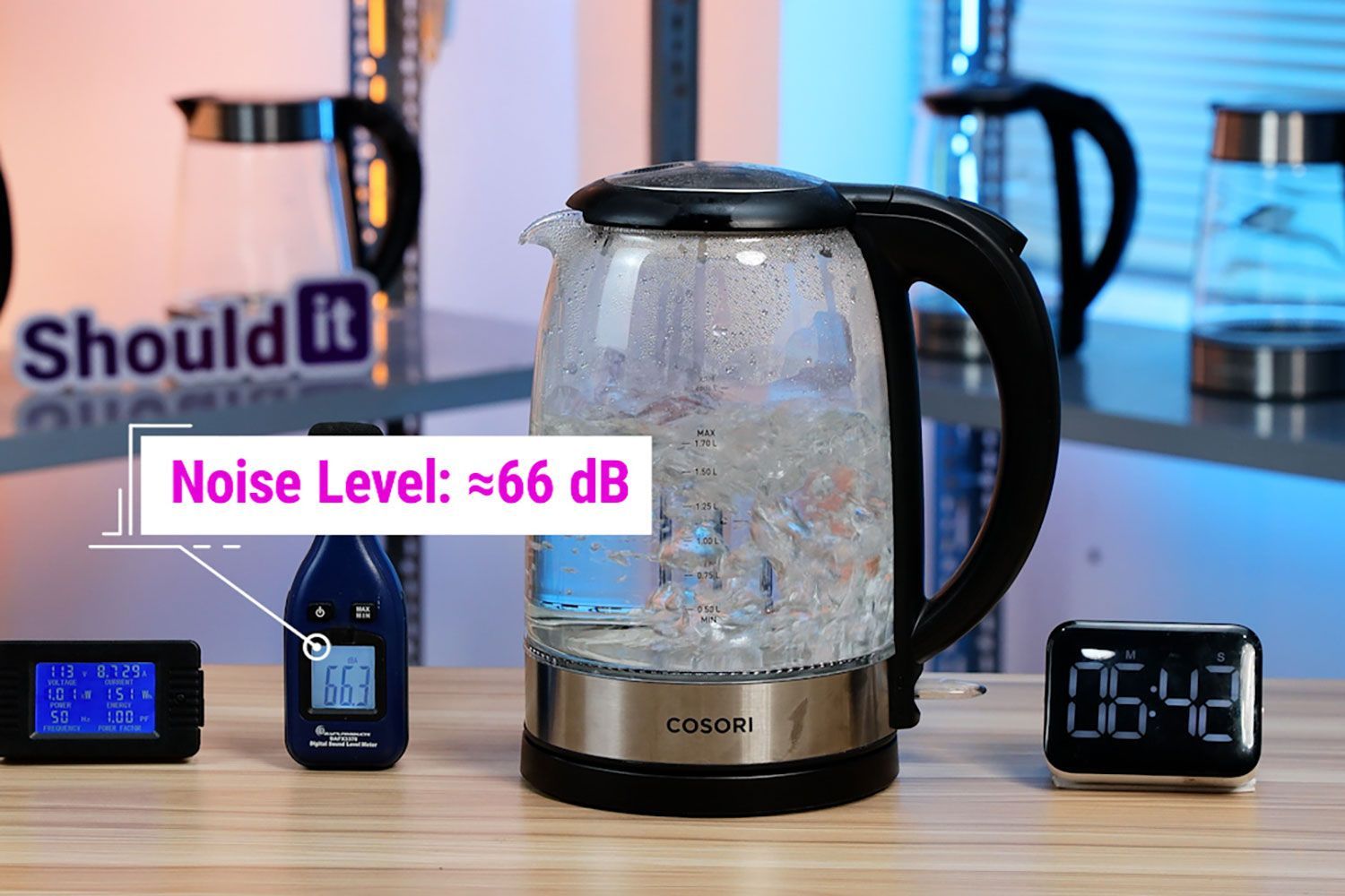 Cosori Glass GK172-CO Electric Kettle Noise Level