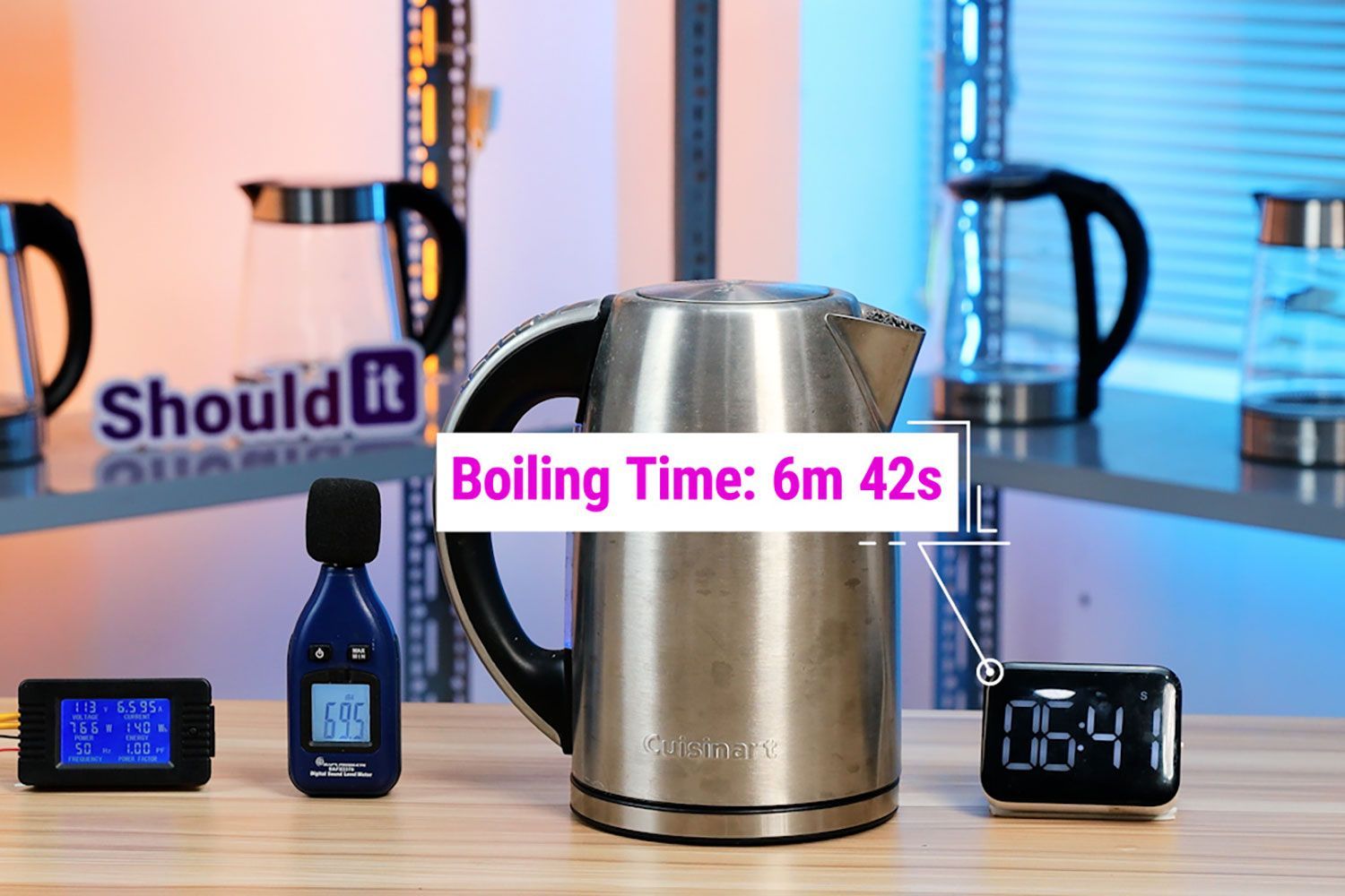 Cuisinart Electric Kettle 6 Presets CPK-17P1 Boiling Time