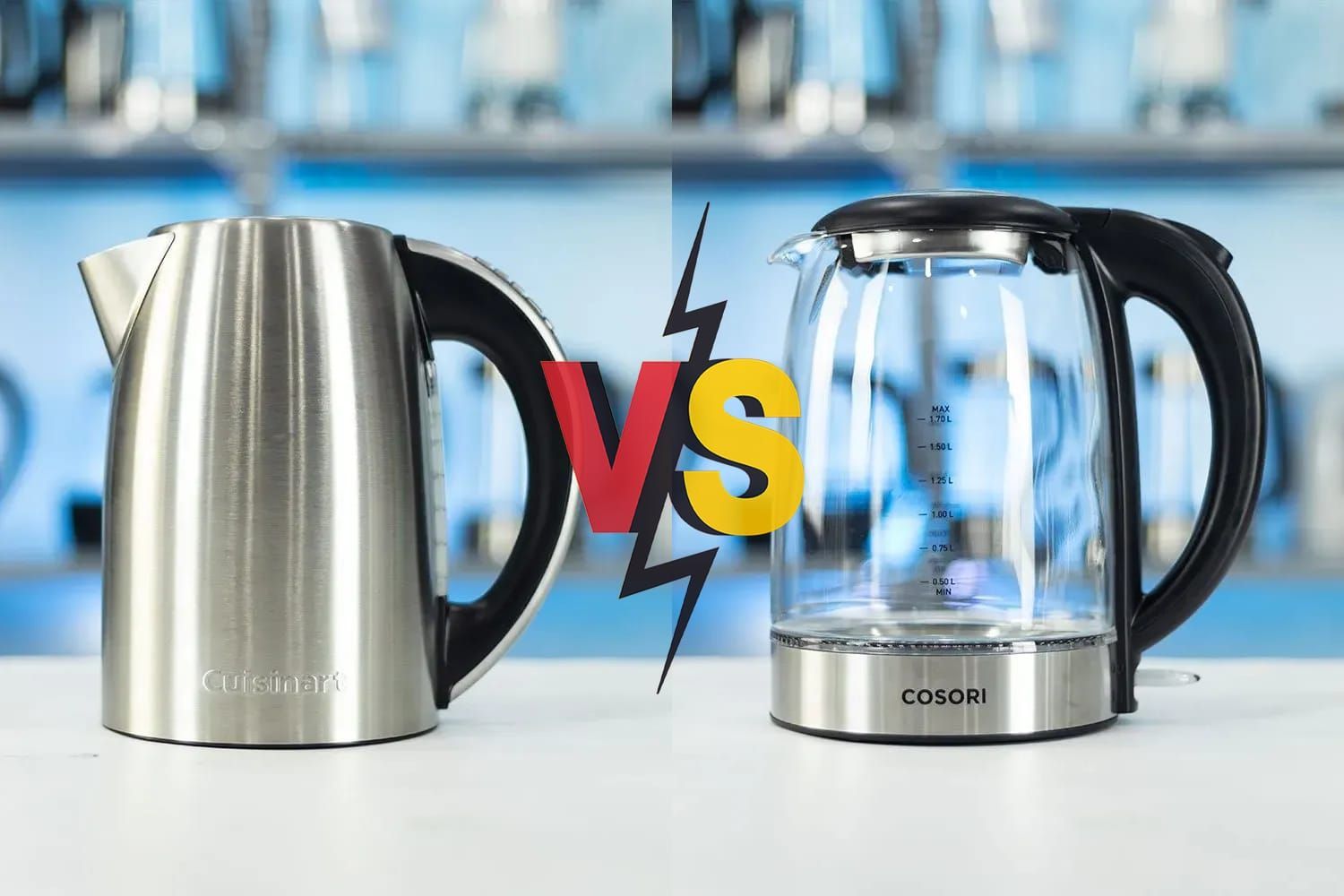 Cuisinart Electric Kettle CPK-17P1 vs Cosori Glass Electric Kettle (GK172-CO)