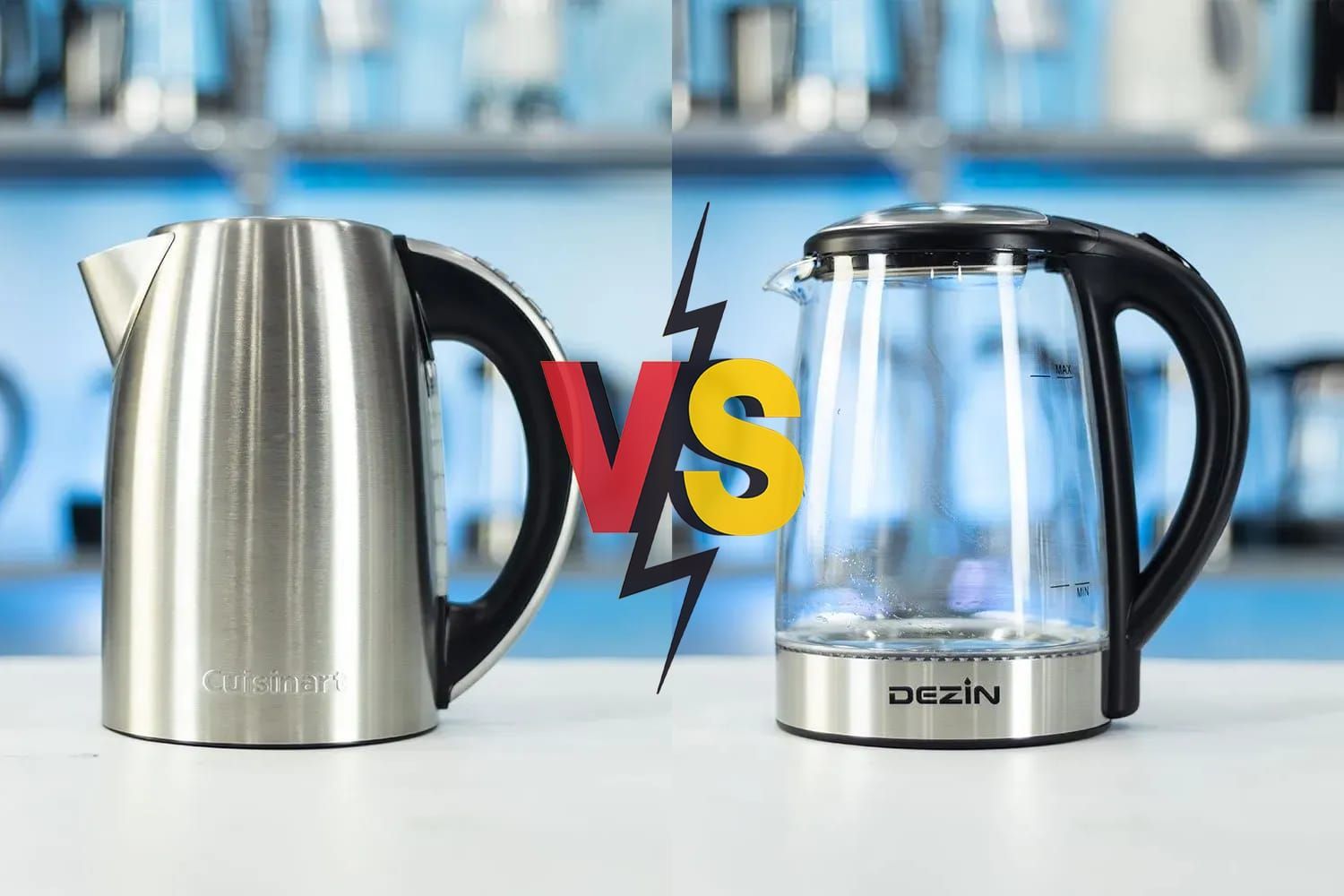 Cuisinart Electric Kettle CPK-17P1 vs Dezin Electric Kettle DZ380