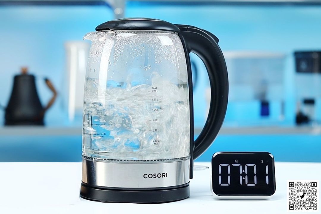 Testing electric kettle boiling time