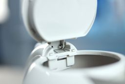 The hinge of the pop-up lid of the Ovente Electric Kettle KP72W.