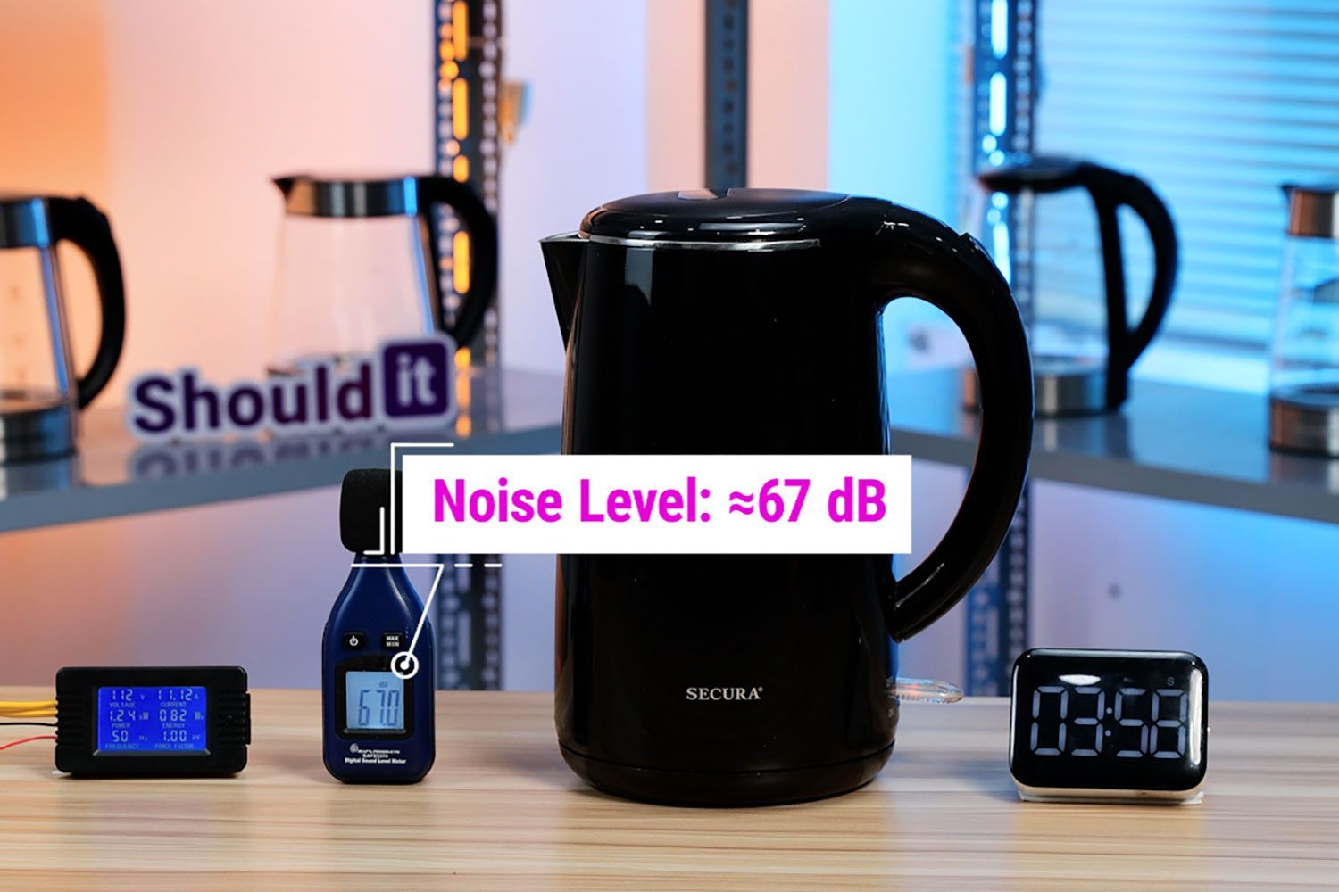 Secura SWK-1701DA Electric Kettle Noise Level