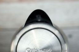 The stainless steel V-shaped spout of the Cuisinart Stainless Steel Electric Kettle with 6 Preset Temperatures (CPK-17P1 PerfecTemp).