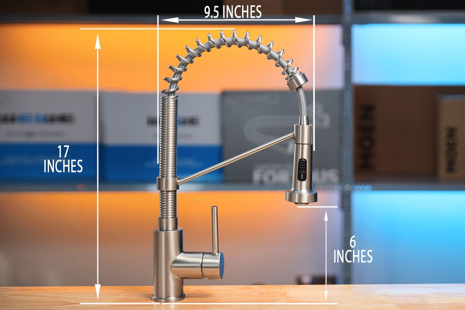 Kraus Bolden Pull Down Kitchen Faucet Dimensions