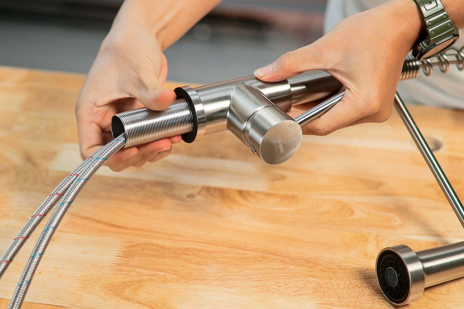 WEWE Industrial Spring Kitchen Faucet Installation
