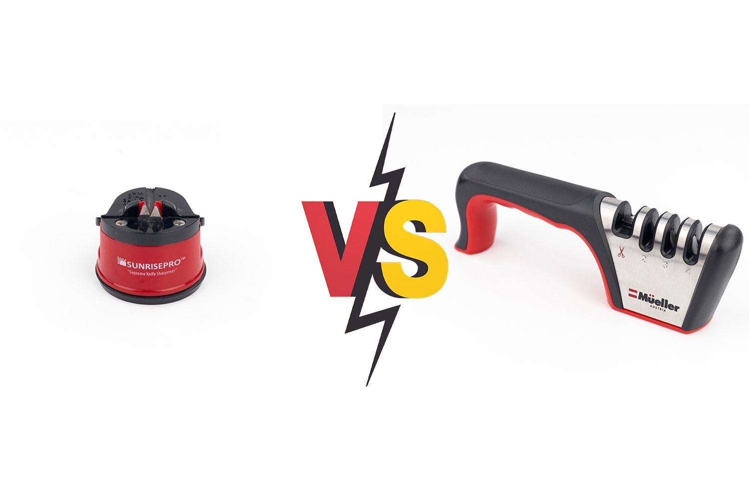  SunrisePro Supreme vs. Mueller 4-Stage Manual Sharpener: When Ease of Use Matters