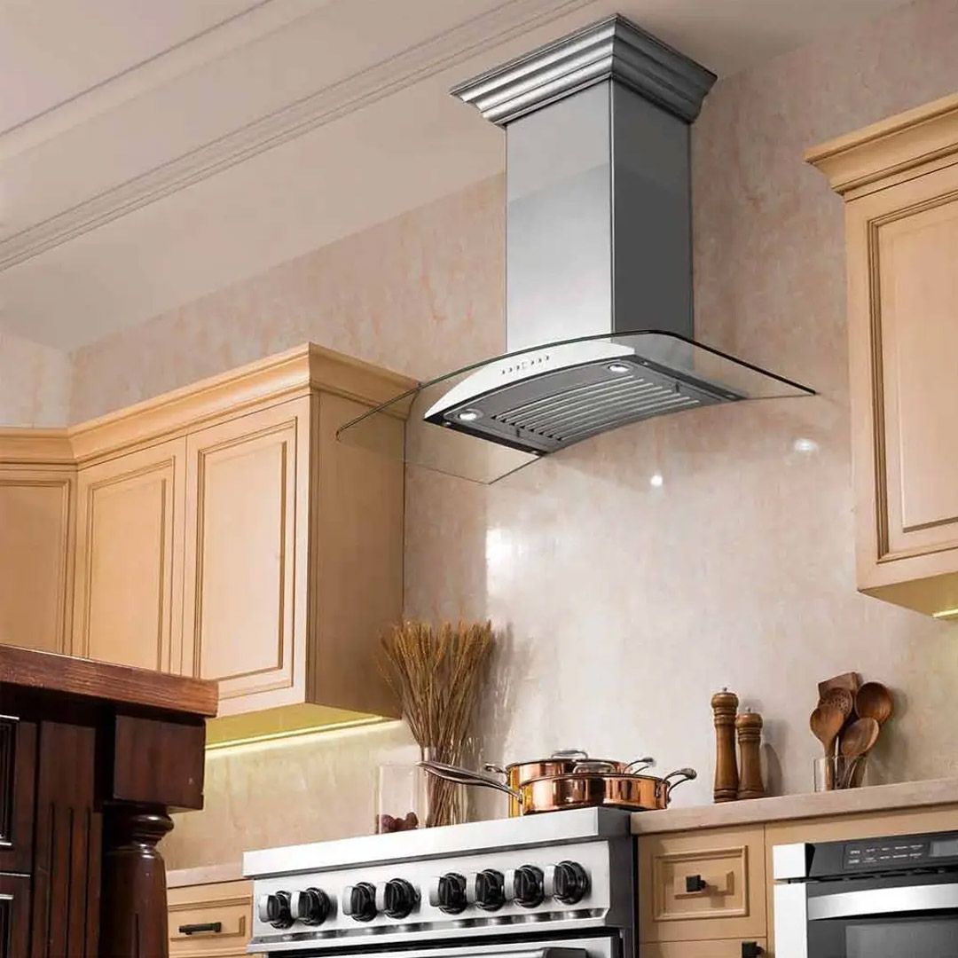 Range Hood On Interior Wall