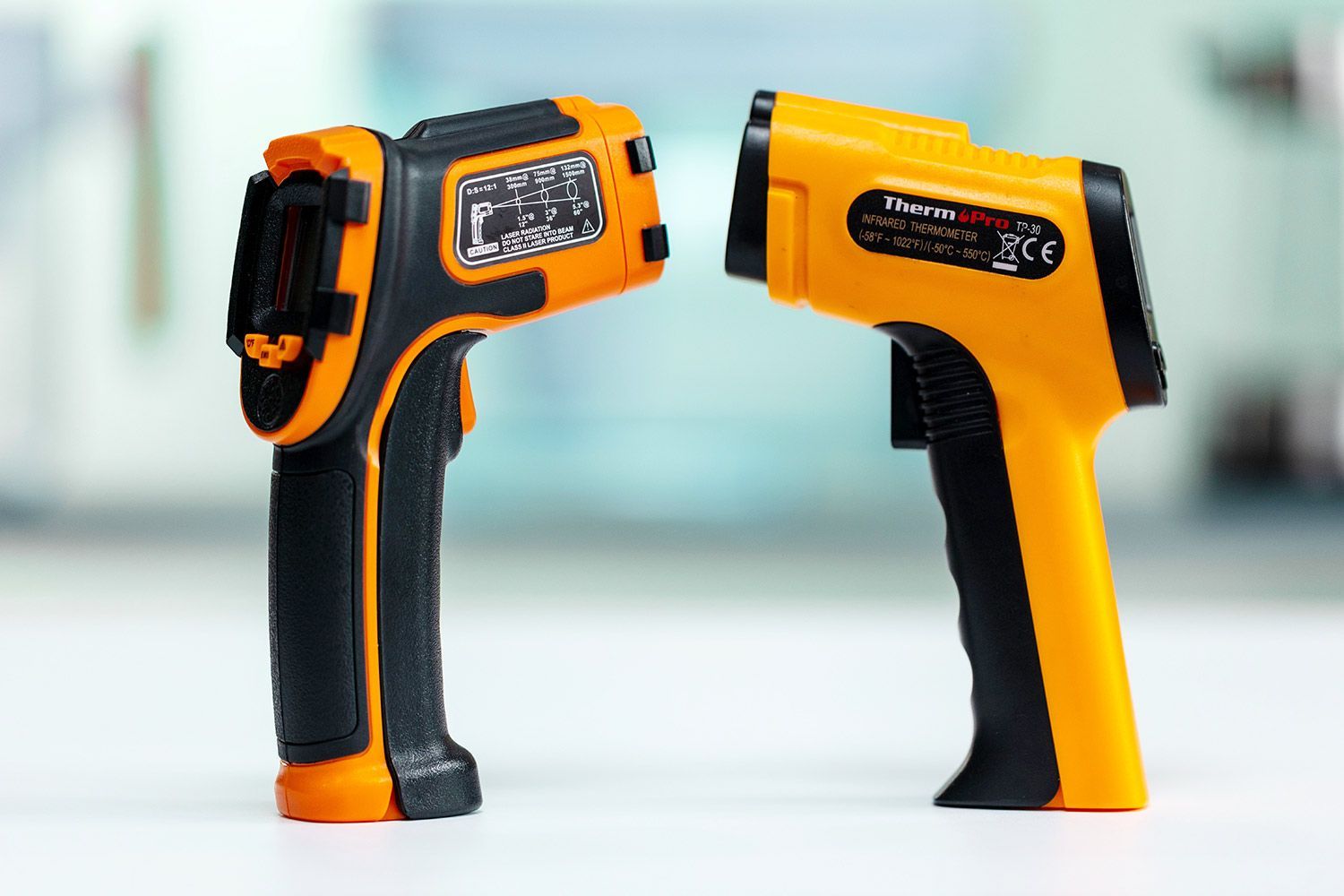 Kizen LaserPro LP300 vs ThermoPro TP-30 Digital Infrared Thermometer