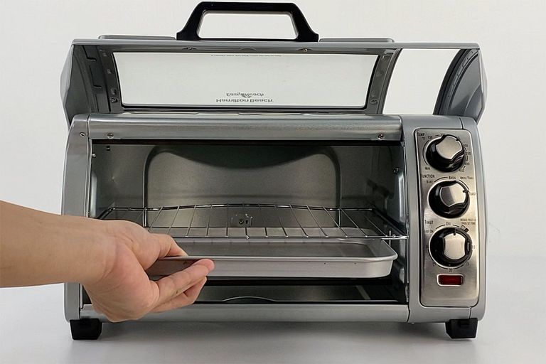 bake broil hamilton beach easy reach digital toaster oven