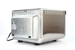 The Ninja DT201 Foodi XL Pro Air Toaster Oven’s back and left sides have air ventilation holes. The back has two buffers.