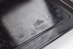 The cleaned enamel baking pan of the Ninja DT201 Foodi XL Pro Air Convection Air Fryer Toaster Oven.