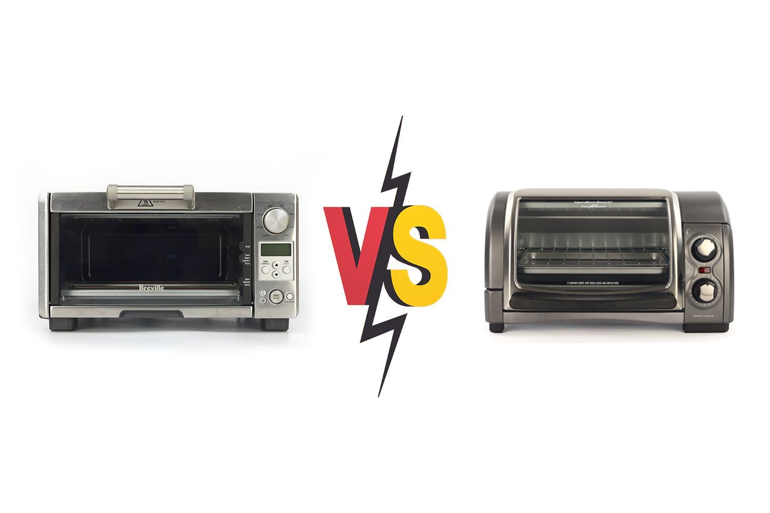 Breville BOV450XL vs Hamilton Beach Easy Reach 4 Slices Toaster Oven